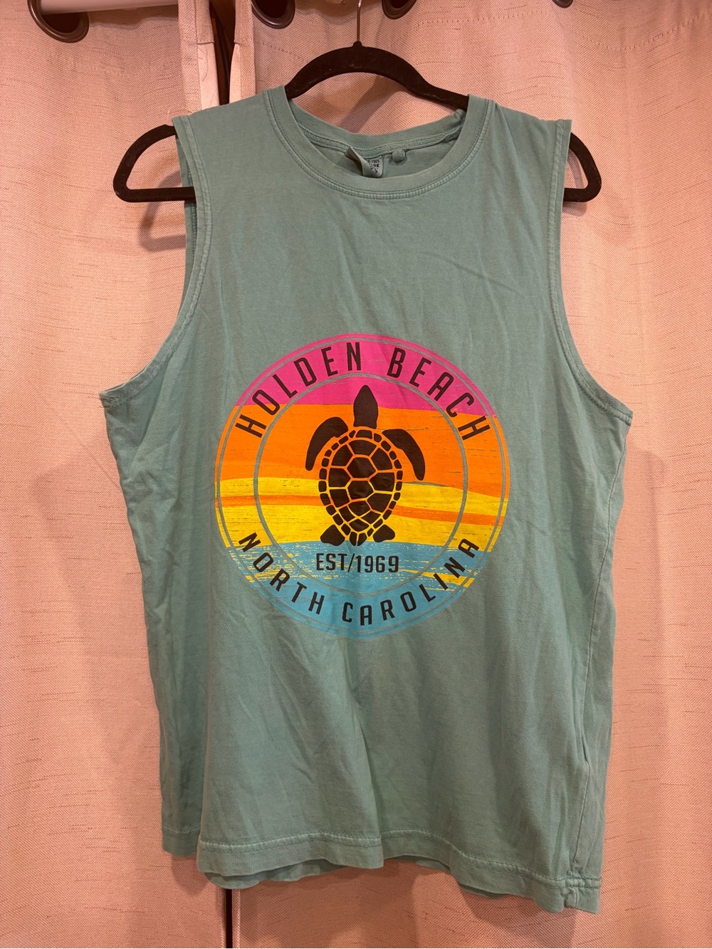 Holden Beach North Carolina Turtle Tank Top